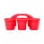 OfficeWorks 6 Cup Caddy - Red Perspective: back