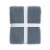 HD Designs® Chenille Sherpa Throw - Blue Perspective: back