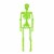 Holiday Home Blacklight Skeleton Green Perspective: back