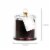 Holiday Home Christmas Cloche Candle - Red Perspective: back