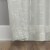 Everyday Living Bosworth Trellis Embroidery Sheer Rod Pocket Window Panel - Gray Perspective: back