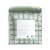 Everyday Living® Check Lines Reversible Full 7 Piece Set - Green/White Perspective: back