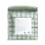 Everyday Living® Check Lines Reversible Twin/Twin XL 5 Piece Set - Green/White Perspective: back