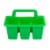 Office Works 4 Compartment Caddy - Green Perspective: back
