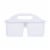 Office Works 3 Compartment Caddy - White Perspective: back