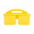 Office Works 3 Compartment Caddy - Yellow Perspective: back