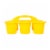 Office Works 6 Cup Caddy - Yellow Perspective: back