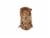 Holiday Home 4.25 Inch Rattan Hedgehog Perspective: back