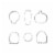 Holiday Home® Cookie Cutter Set Perspective: back