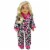 Sophia's Animal Print Pajama Set for 18 Dolls, Pink/Black Perspective: back
