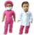 Sophia's Doll Clothes Doctor Scrubs and Lab Coat Set Perspective: back