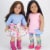 Sophia's 9 Piece Spring Wardrobe Mix and Match Set for 18  Dolls Perspective: back