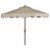 SAFAVIEH Outdoor Collection Zimmerman 9-Foot Tilt Umbrella & Flap Beige Perspective: back