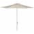 SAFAVIEH Outdoor Collection Hurst 9-Foot Easy Glide Market Umbrella Beige Perspective: back