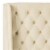 SAFAVIEH London Winged Headboard Flat Nail Head Buckwheat Twin Perspective: back