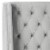 SAFAVIEH London Tufted Winged Headboard Flat Nail Head Pewter Queen Perspective: back