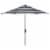 SAFAVIEH Outdoor Collection Iris Fashion Line 9-Foot Tilt Umbrella Black / White Perspective: back