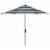 SAFAVIEH Outdoor Collection Iris Fashion Line 9-Foot Tilt Umbrella Black / White Perspective: back