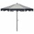 SAFAVIEH Outdoor Collection City Fashion 9-Foot Tilt Umbrella Beige / Navy Perspective: back
