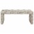 SAFAVIEH Adkin Rattan Coffee Table White Perspective: back