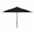 SAFAVIEH Outdoor Collection Ortega 9-Foot Tilt Crank Umbrella Black Perspective: back