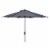 SAFAVIEH Outdoor Collection Ortega 9-Foot Tilt Crank Umbrella Grey Perspective: back