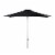 SAFAVIEH Outdoor Collection Hurst 9-Foot Push Up Umbrella Black Perspective: back