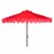 SAFAVIEH Outdoor Collection Elegant Valance 9-Foot Tilt Umbrella Red / White Perspective: back