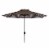 SAFAVIEH Outdoor Collection Athens Inside Out Striped 9-Foot Umbrella Brown/White Perspective: back