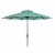 SAFAVIEH Outdoor Collection Athens Inside Out Striped 9-Foot Umbrella Dark Green/White Perspective: back