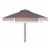 SAFAVIEH Outdoor Collection Milan Fringe 9-Foot Tilt Umbrella Grey/White Perspective: back