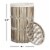 Safavieh Libby Rattan Laundry Baskets - White Perspective: back