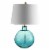 SAFAVIEH Lighting Adele Horn Table Lamp Silver / Cream Perspective: back