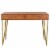 SAFAVIEH Pine 2-Drawer Desk Natural Perspective: back