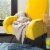 Bella Gigi Knit Throw Blanket - Beige Perspective: back