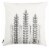 Valorie Vine Pillow 20" x 20" in White Perspective: back