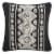 Safavieh Midnight Pillow - Black Perspective: back