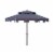 SAFAVIEH Outdoor Collection Zimmerman 9-Foot Market Umbrella Navy/White Perspective: back