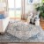 Safavieh Martha Stewart Peak Cosmopolitan Area Rug - Cream/Blue Perspective: back