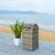 SAFAVIEH Outdoor Collection Serapis Trash Bin Grey Perspective: back