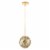 SAFAVIEH Relma 9 Inch Pendant | Brass | Perspective: back
