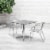 Flash Furniture 31.5'' Square Aluminum Indoor/Outdoor Table with Base (TLH0533) Perspective: back