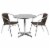 Flash Furniture TLH - ALUM - 32RD - 020CHR2 - GG 31.5 in. Round Aluminum Indoor - Outdoor Tab Perspective: back