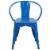 Flash Furniture Metal Indoor/Outdoor Chair with Arms Blue (CH31270BL) Perspective: back