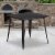 Flash Furniture 31.75'' Square Black-Antique Gold Metal Indoor-Outdoor Table CH5104029BQ Perspective: back