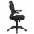 Flash Furniture High Back Mesh Swivel Office Chair in Black Perspective: back