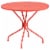 Flash Furniture 35.25'' Round Coral Indoor-Outdoor Steel Patio Table [CO-7-RED-GG] CO7RED Perspective: back