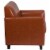 Flash Furniture Hercules Diplomat Leather Reception Chair in Cognac Perspective: back