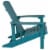 Flash Furniture Charlestown All-Weather Poly Resin Wood Adirondack Chair in Sea Foam Perspective: back
