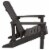 Flash Furniture Charlestown All-Weather Poly Resin Wood Adirondack Chair in Slate Gray Perspective: back
